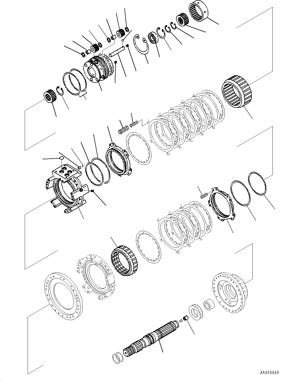 Зубчатый венец 23B-15-12640 KOMATSU