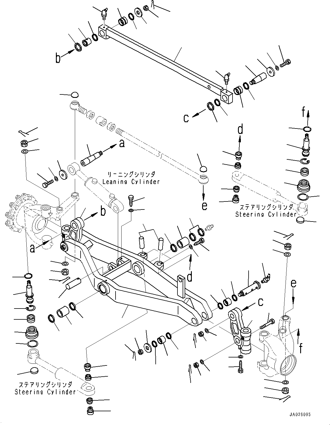 AXLE,FRONT 23B-27-11710 KOMATSU