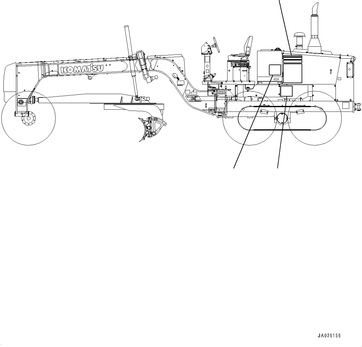 Схема смазки 23B-53-21310 KOMATSU