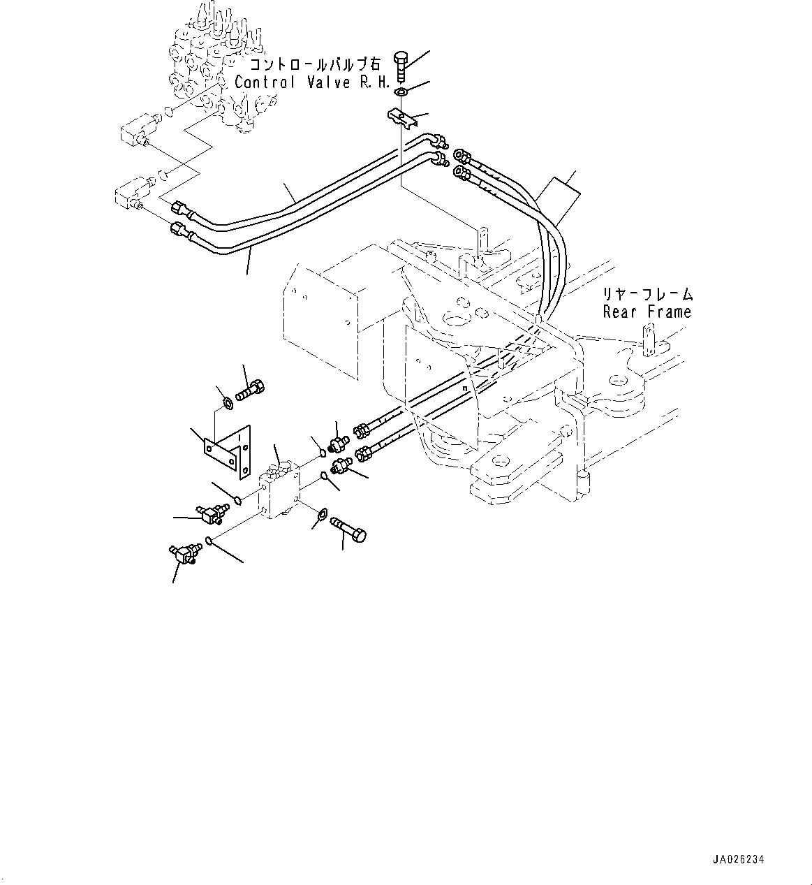 Шланг с коническим уплотнением 07631-00305 KOMATSU