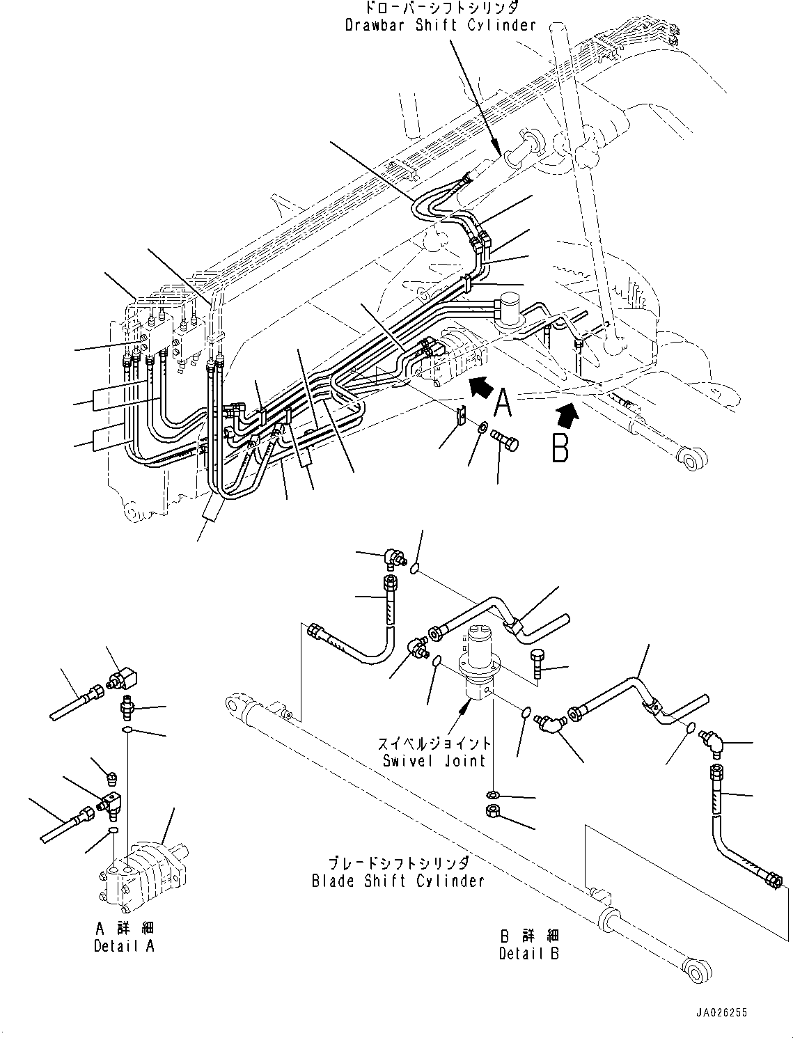 Шланг с коническим уплотнением 07631-003A5 KOMATSU