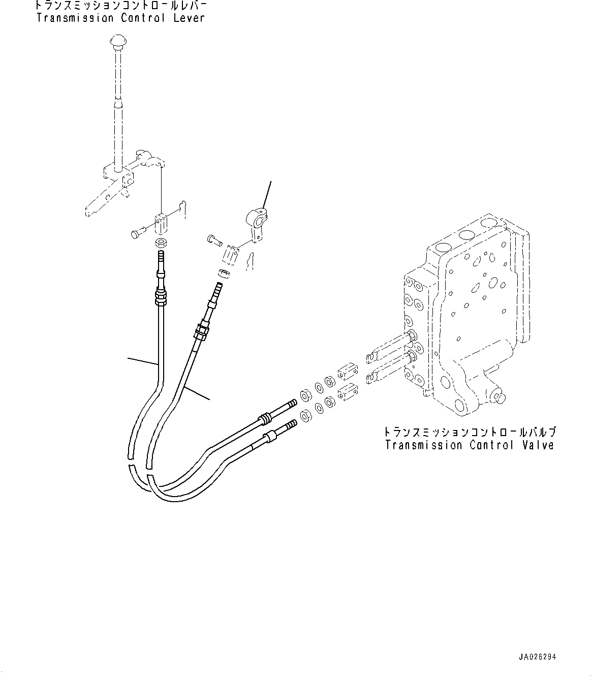 Lever(Floor Frame,Inching Pedal Lever) (23A-45-12130) KOMATSU