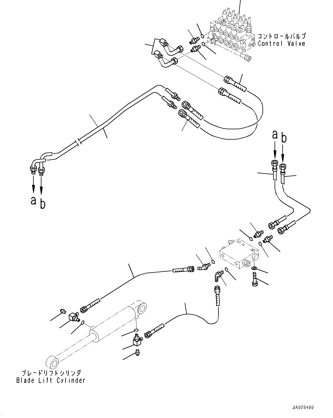 Шланг с коническим уплотнением 07631-00303 KOMATSU