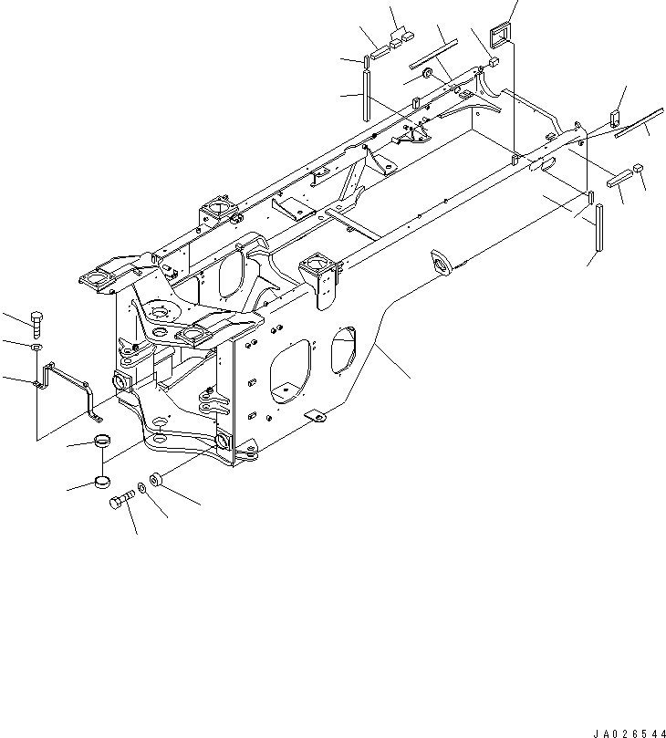 Задняя рама 419-971-3221 KOMATSU