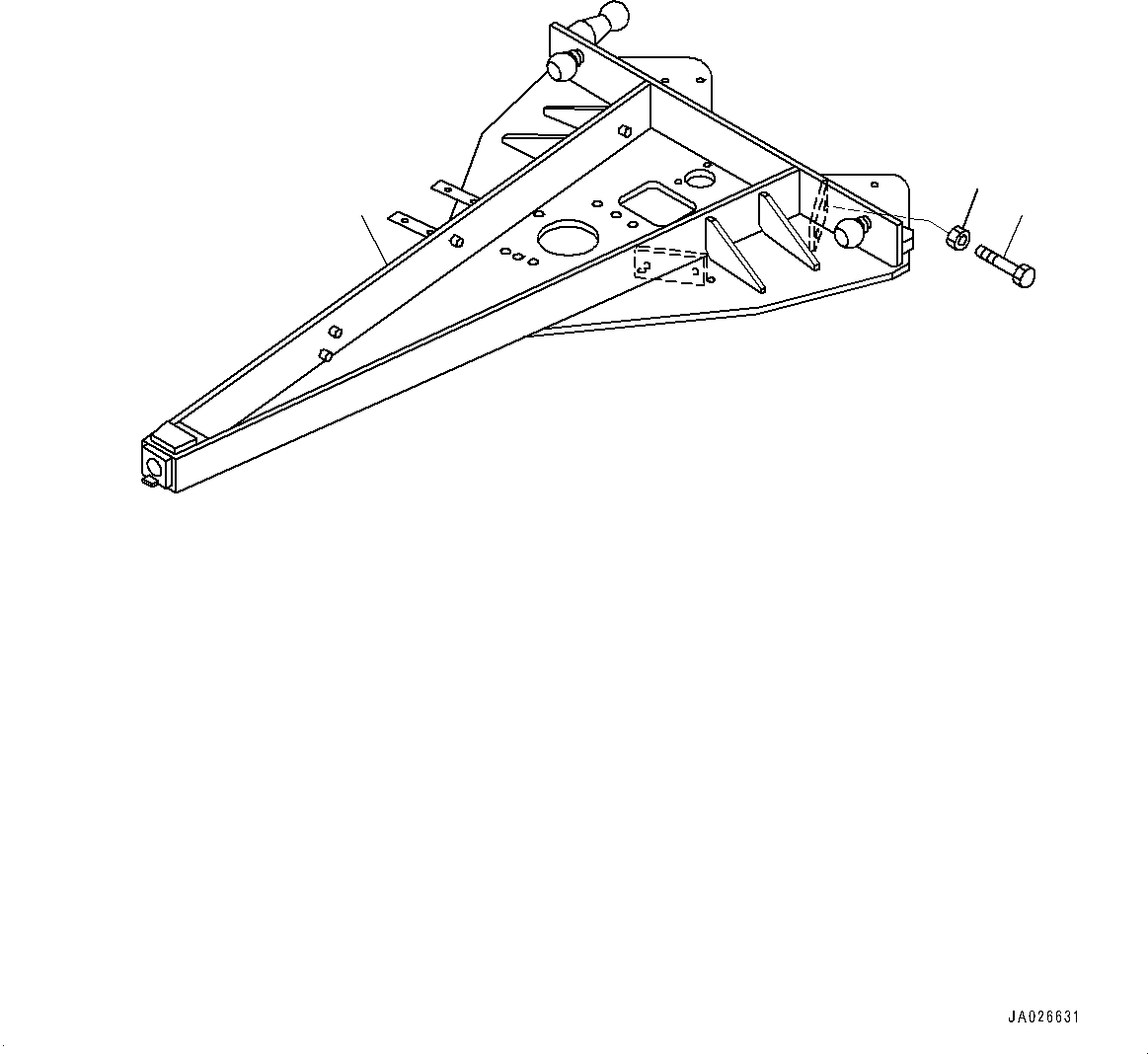 Drawbar 23B-70-13561 KOMATSU