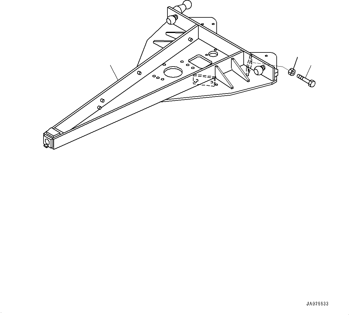 Drawbar 23B-70-11211 KOMATSU