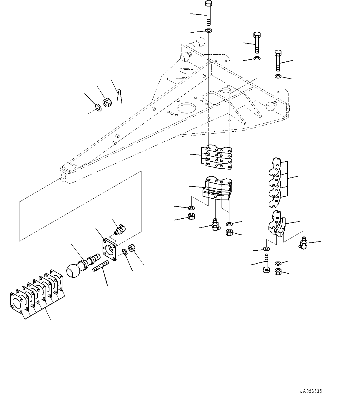 Направляющая 23B-70-11320 KOMATSU