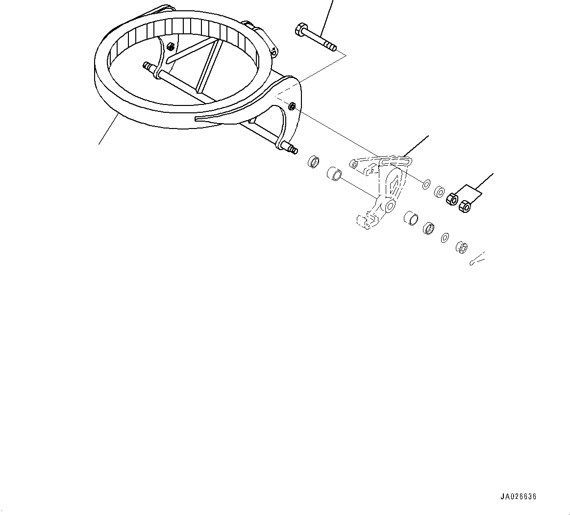 SUPPORT ASS'Y 23B-735-1150 KOMATSU