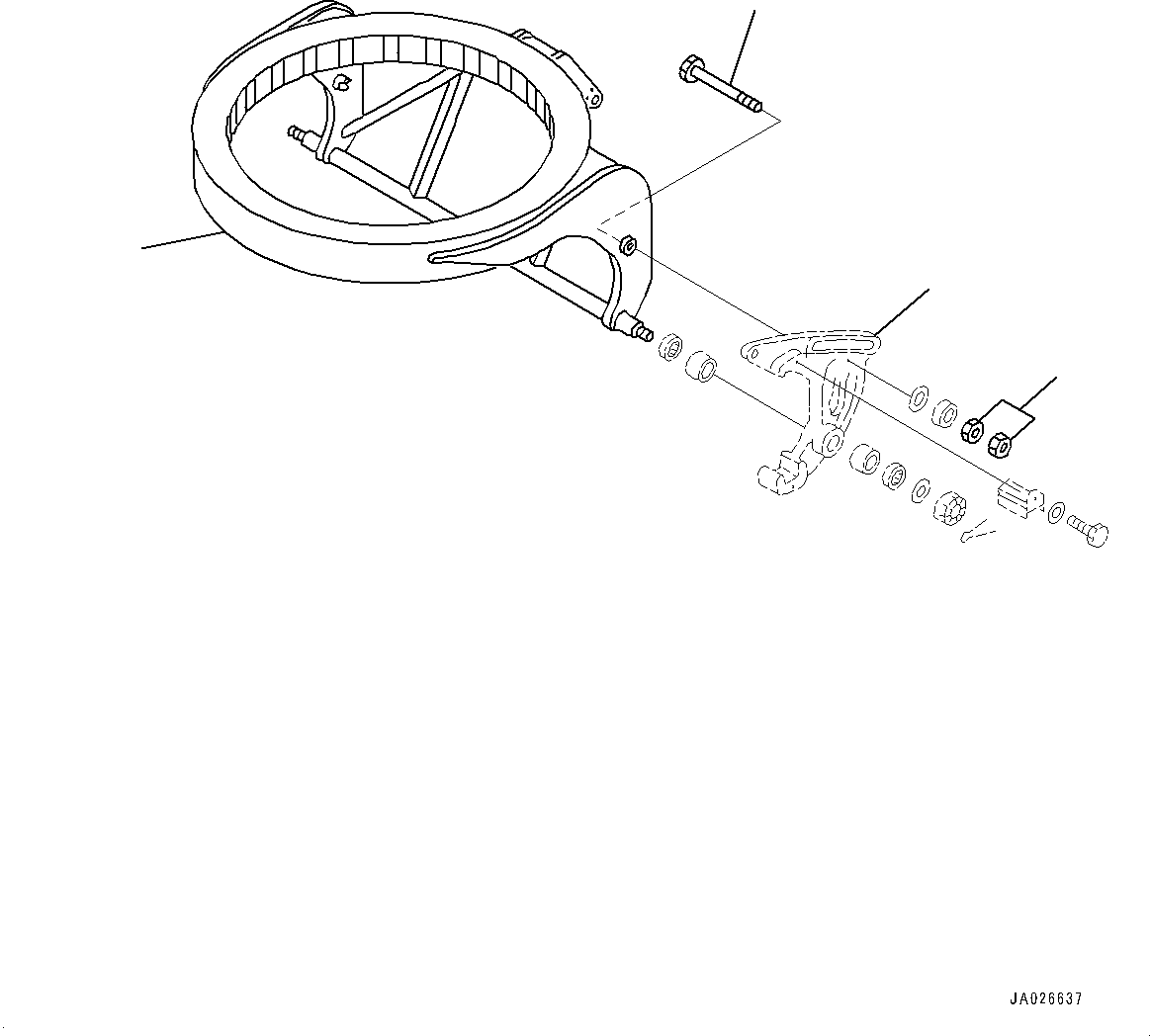 Опора 23B-735-1421 KOMATSU