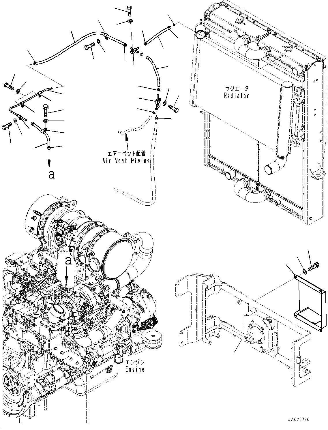 Трубка 421-03-53311 KOMATSU