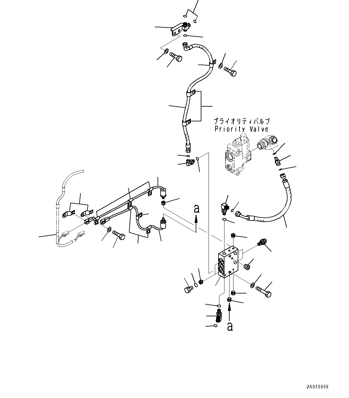 Wiring Harness(Rear Electric Wiring Harness,Emergency Steering Wiring Harness) (419-06-42170) KOMATSU
