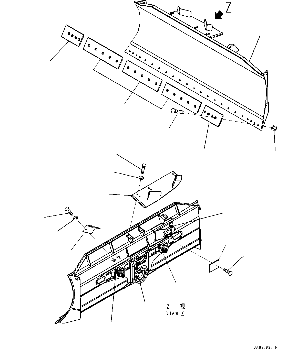 Blade Assembly 12Y-72-33101 KOMATSU