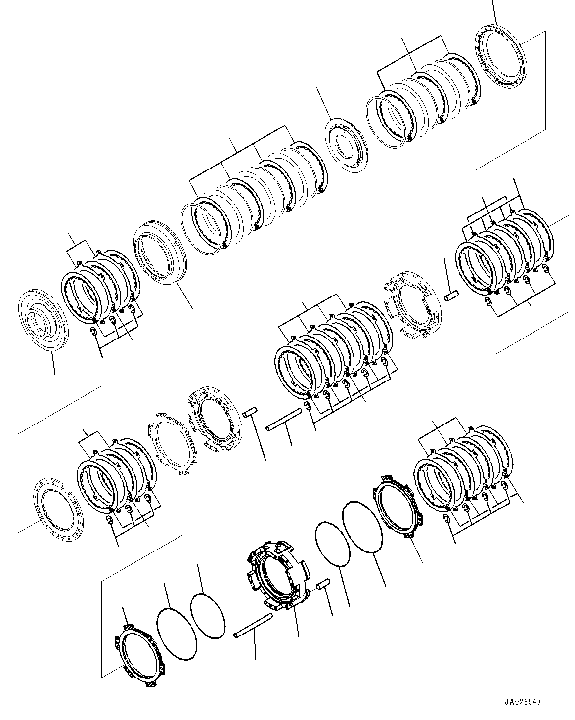Drum(Torque Converter and Transmission,4th and Low Housing) (566-15-72671) KOMATSU