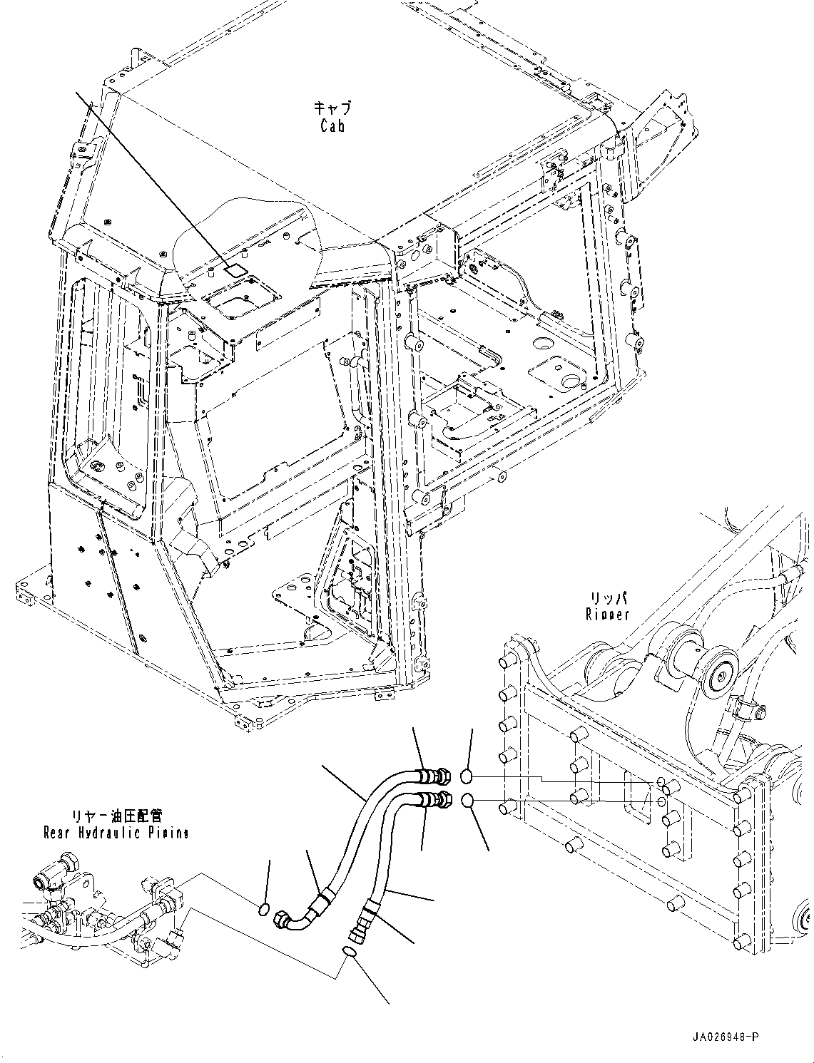 Шланг с торцевым уплотнением 02756-004A4 KOMATSU