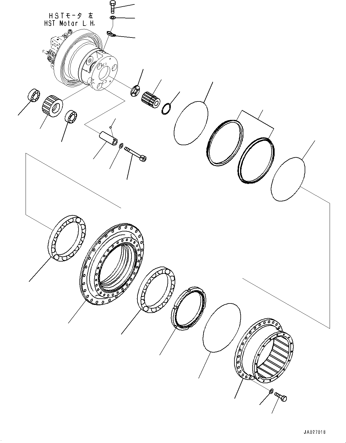 Уплотнение в сборе 154-27-00060 KOMATSU