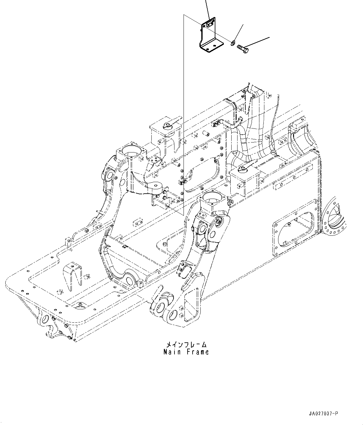 Кронштейн 12Y-62-34191 KOMATSU