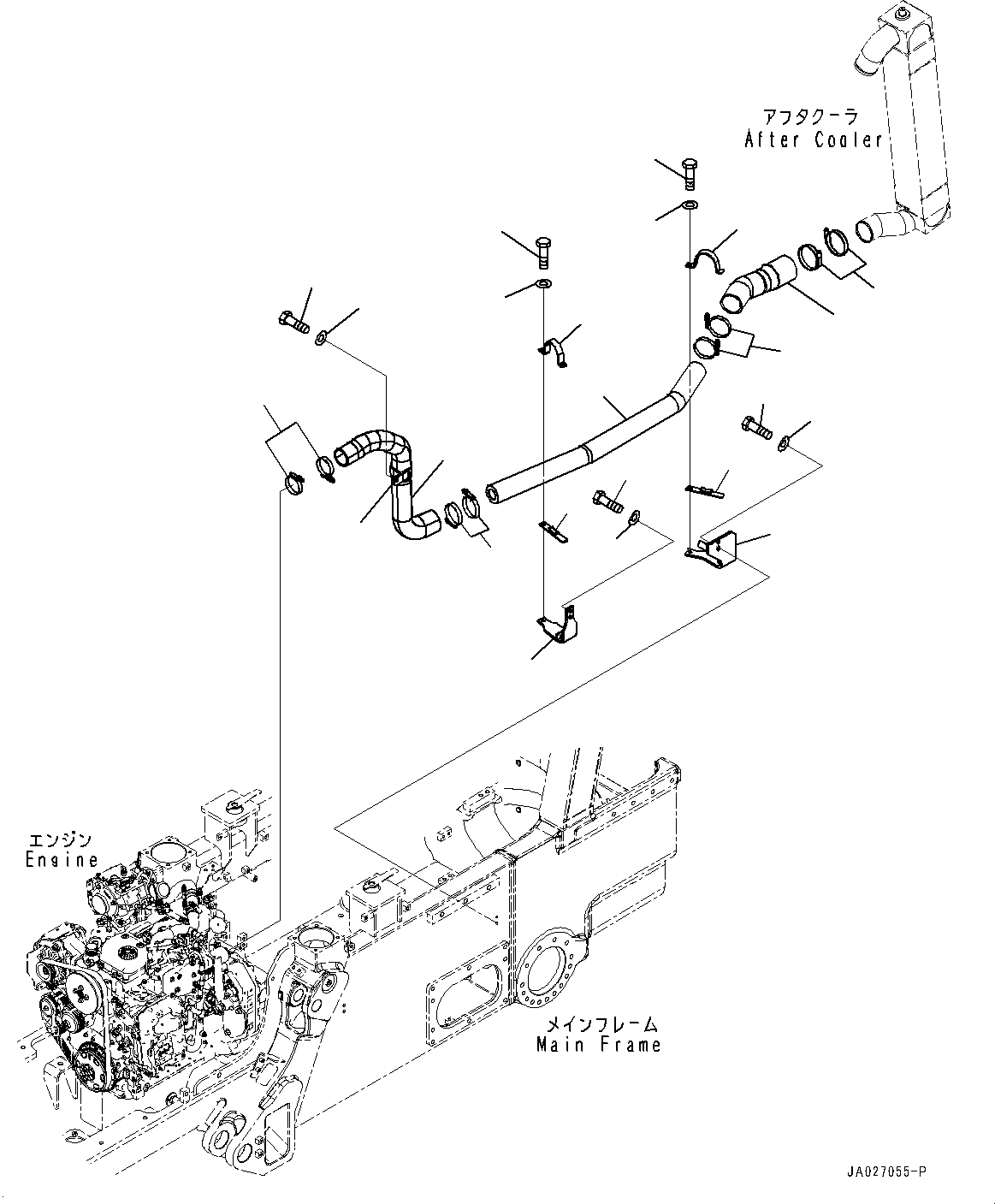 Трубка 12Y-03-32571 KOMATSU