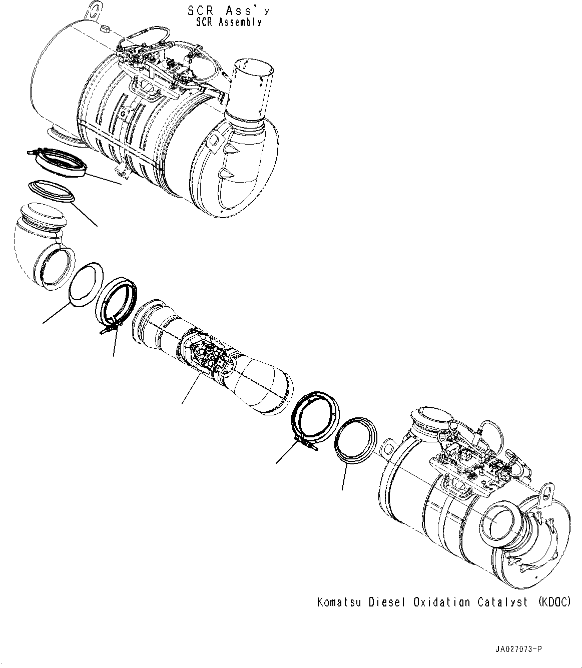 Tube(Aftertreatment,DEF Mixing Tube) (6753-01-0070) KOMATSU
