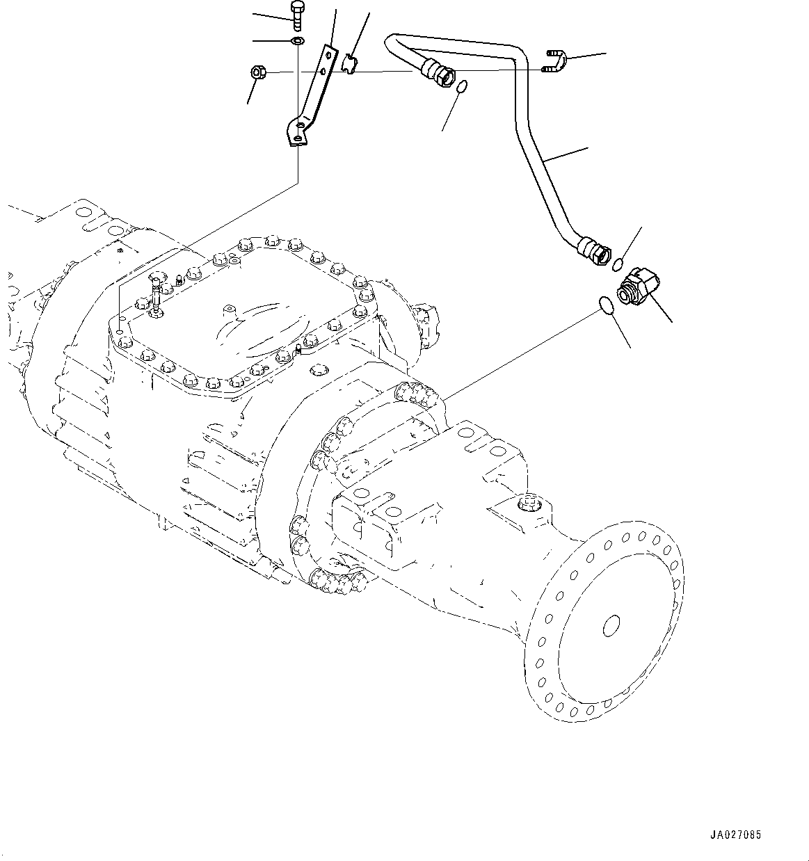Трубка 421-U45-5591 KOMATSU