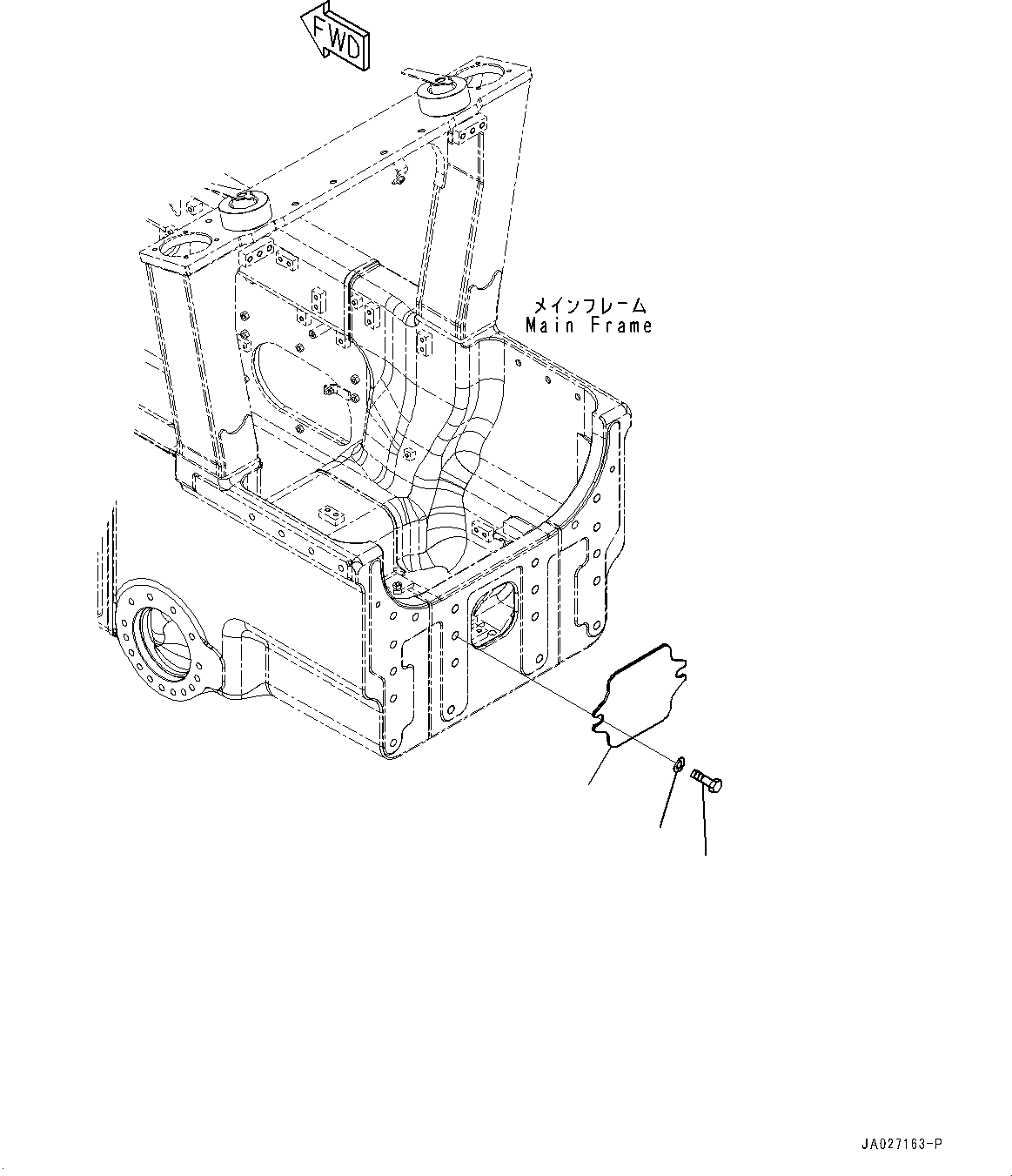 Пластина 12Y-54-31540 KOMATSU