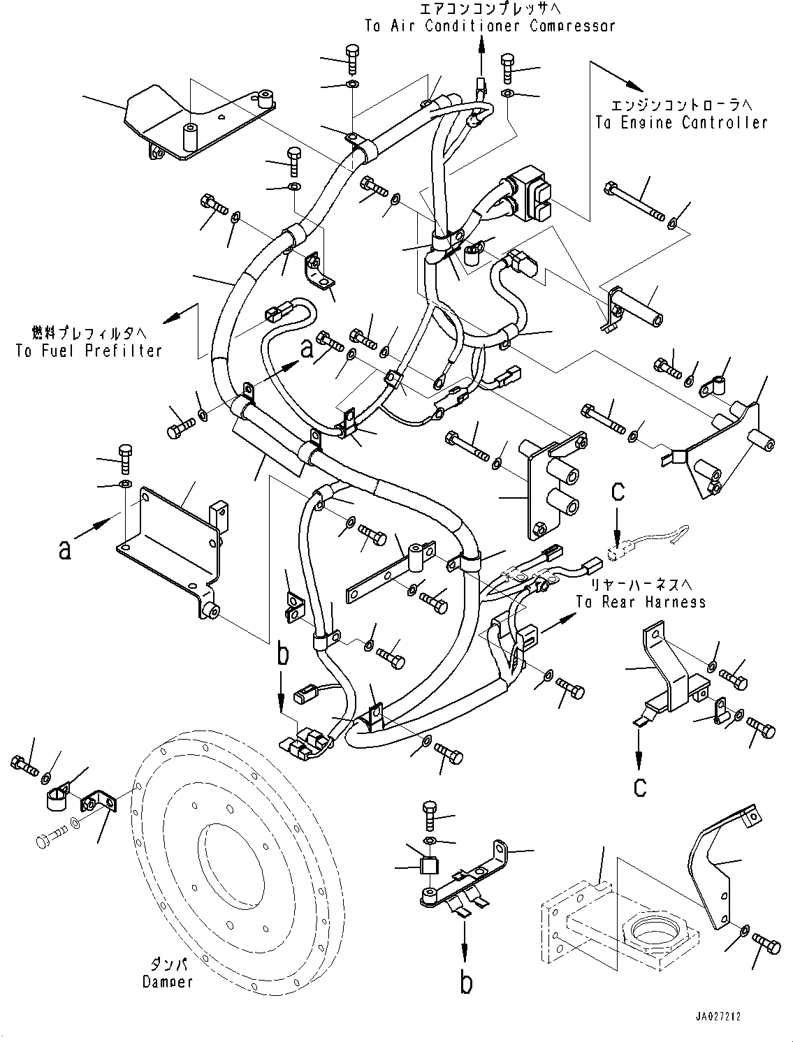 Bracket(Engine Mounting,With 2-Passenger Cab) (419-01-48260) KOMATSU
