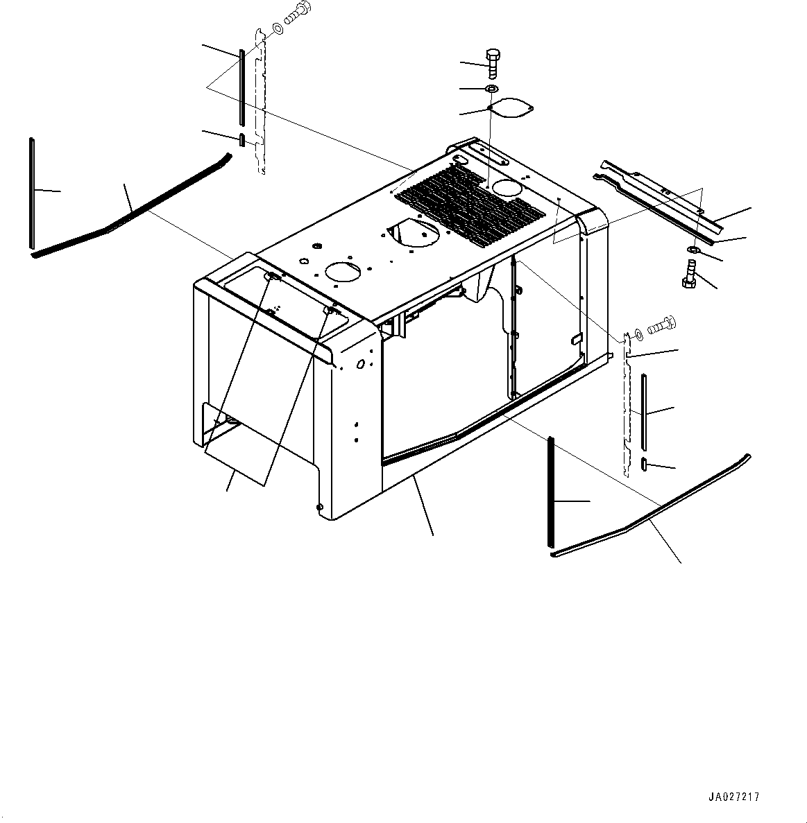 Капот 419-T80-4291 KOMATSU