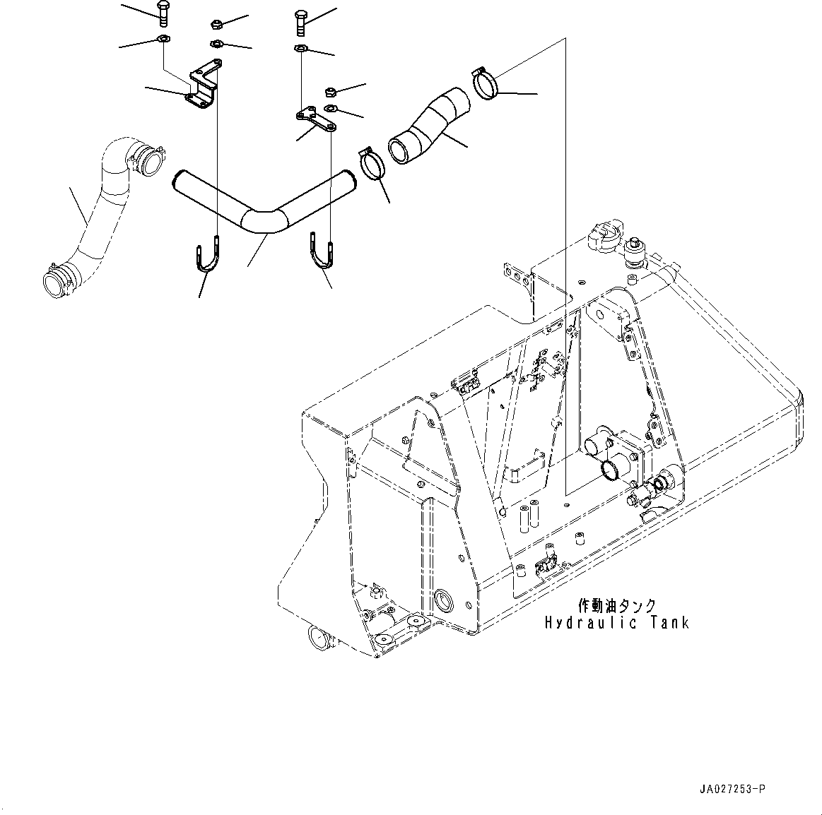 Hose(Hydraulic Pump Piping,Hydraulic Tank Piping) (12Y-62-31442) KOMATSU