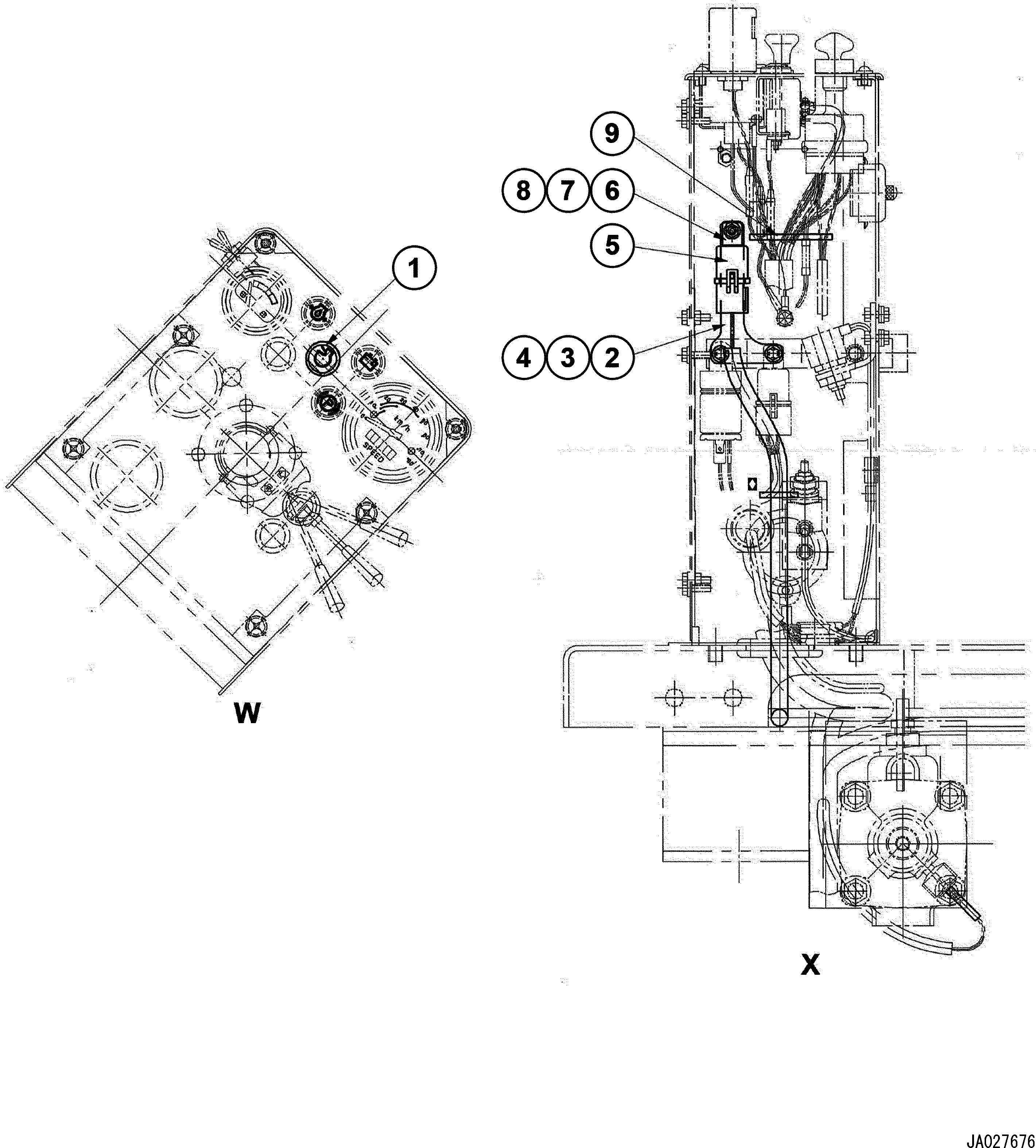 Фонарь 08147-424A6 KOMATSU