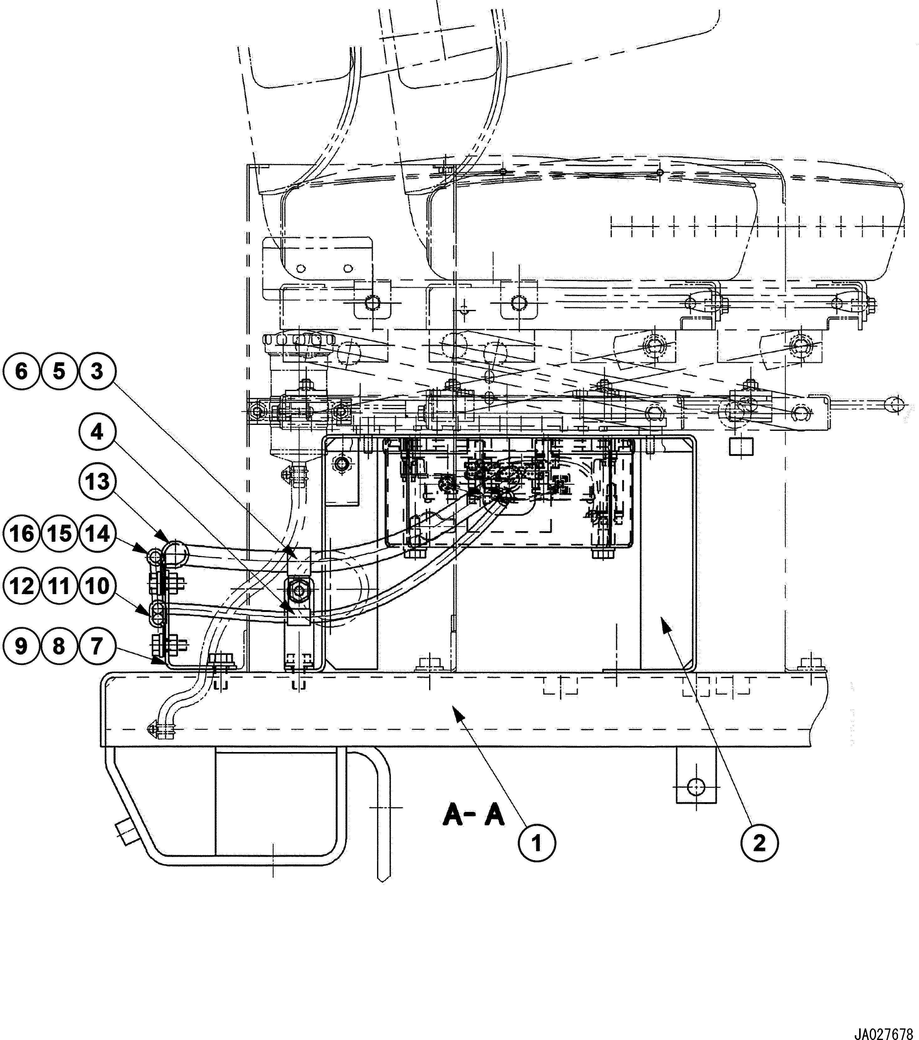 Рама 23B-06-31670 KOMATSU