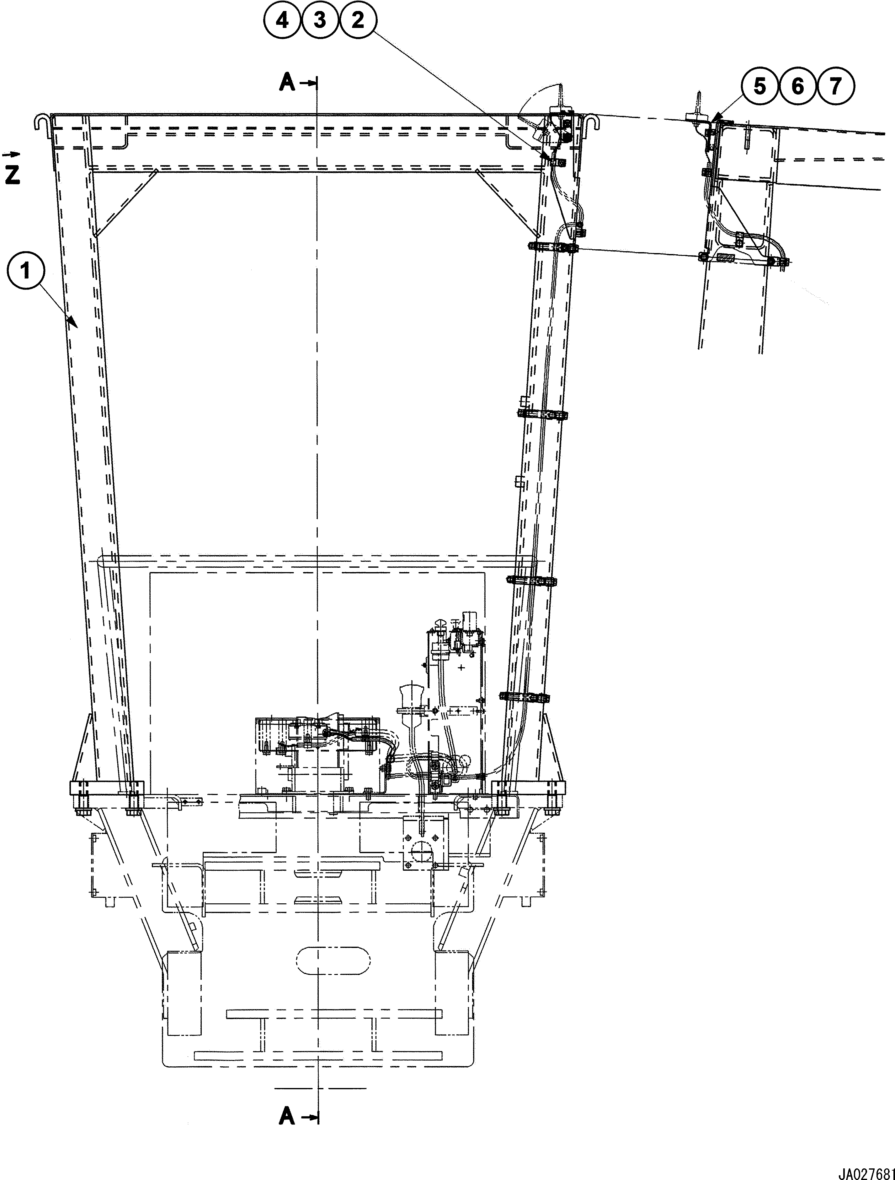 Кронштейн 23B-06-31681 KOMATSU