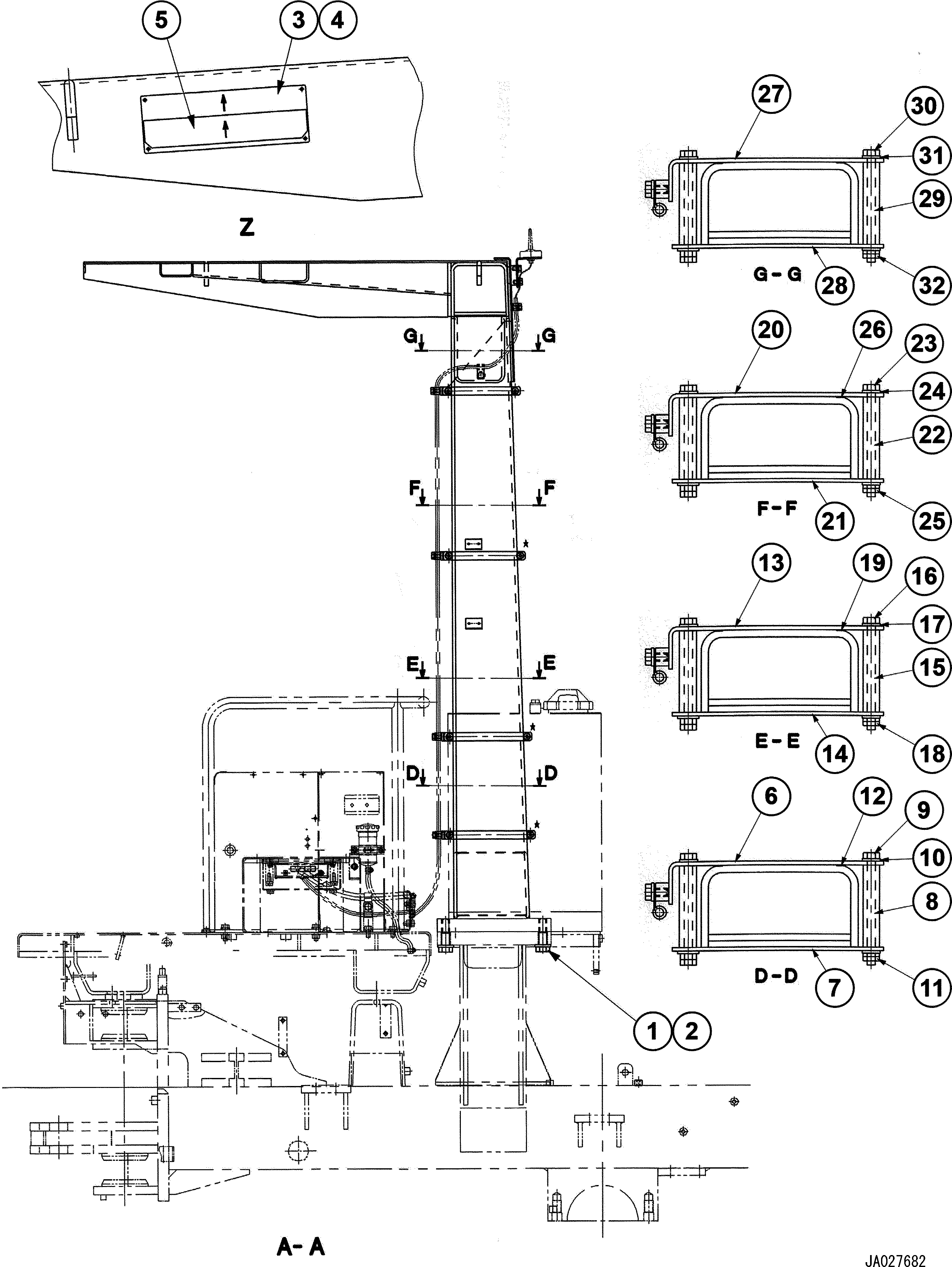 Кронштейн 23A-957-1340 KOMATSU