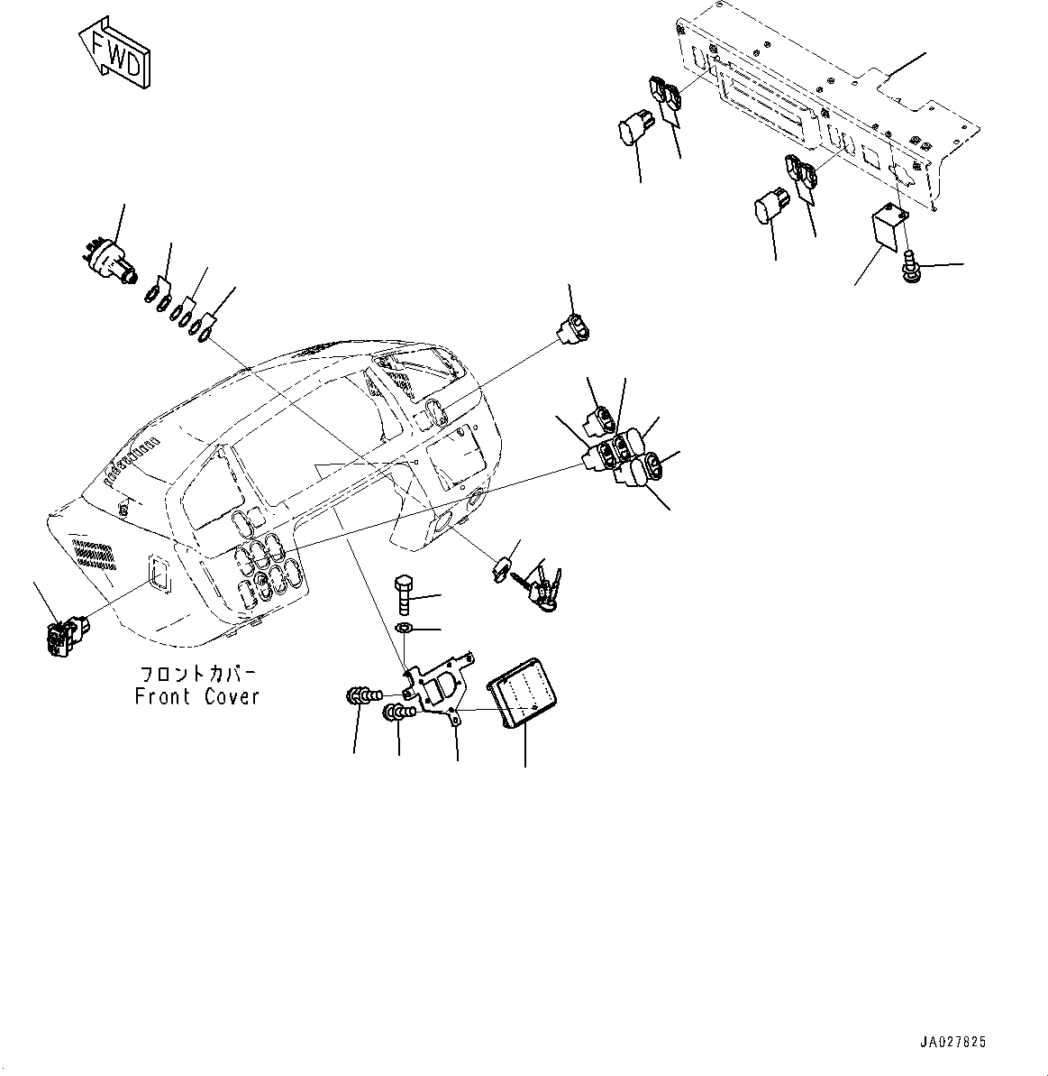 Bracket(ROPS Cab and Floor Frame Group,Body,Monocoque Type) (417-966-6110) KOMATSU