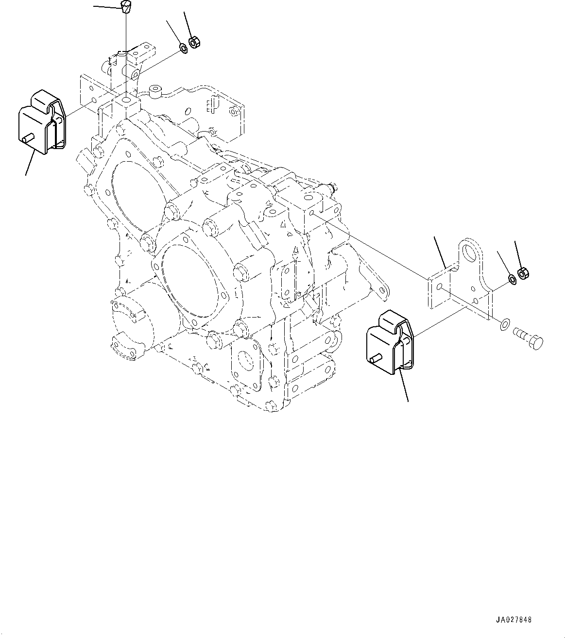 Bracket(Transfer,Mounting) (417-14-61240) KOMATSU