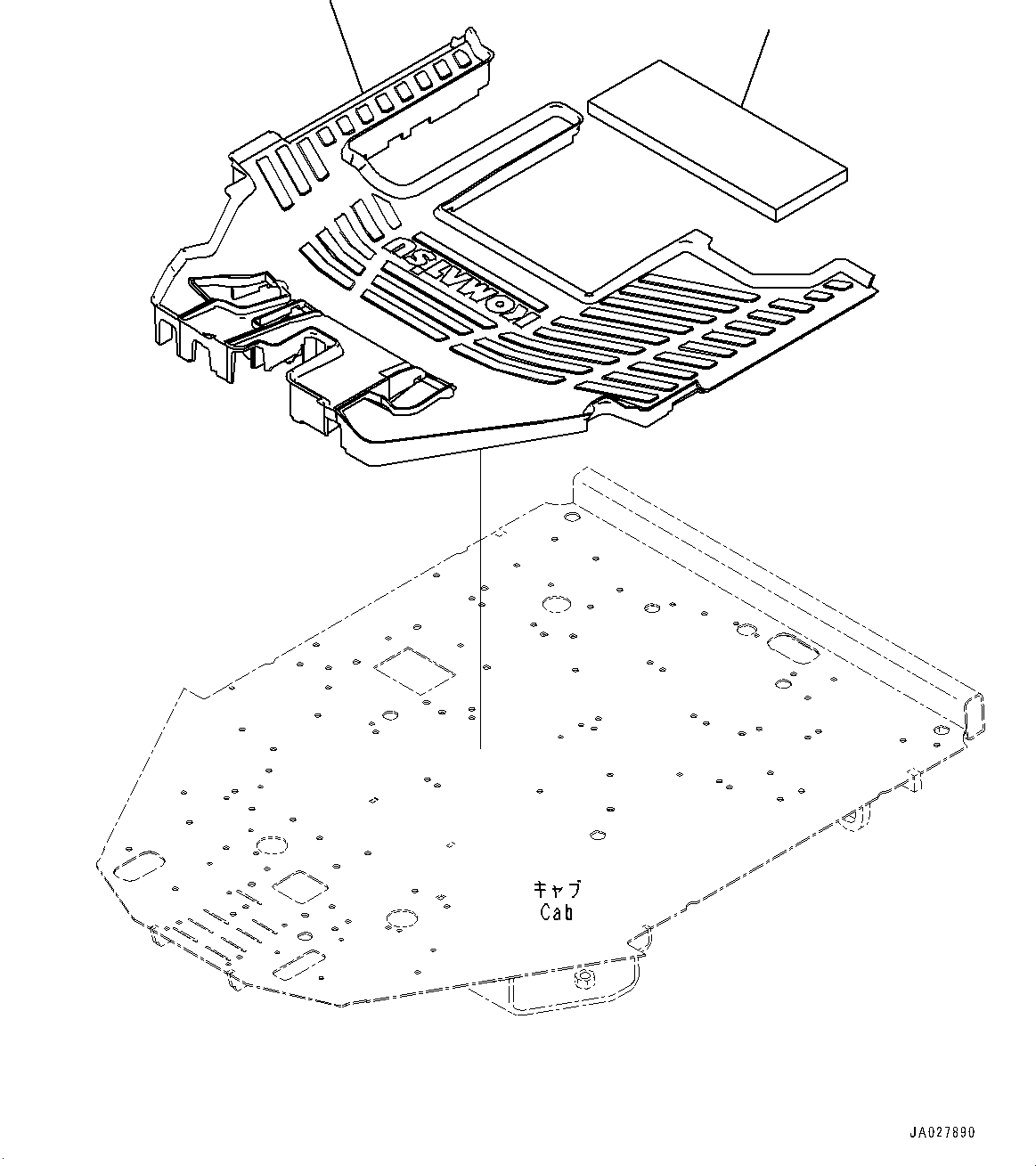 Коврик 417-54-62631 KOMATSU