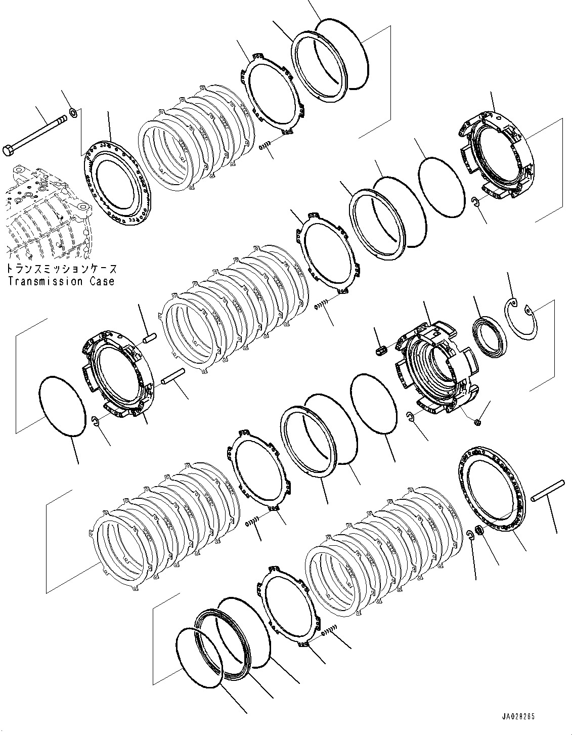 Transmission Assembly, For Extreme Cold Area Specification (-40 deg C) 562-15-71030 KOMATSU
