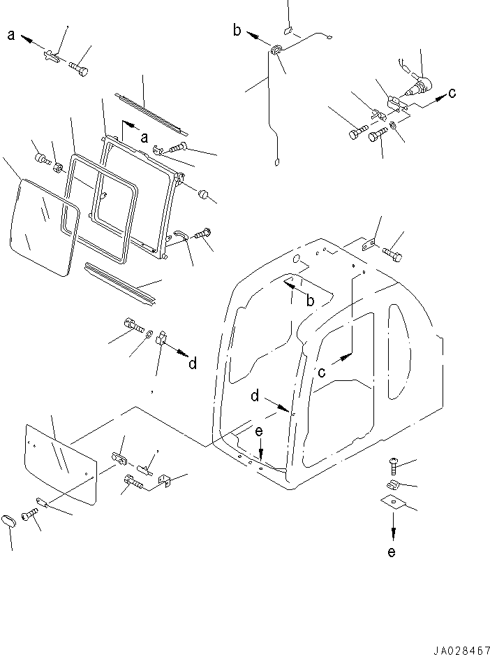 LATCH ASS'Y,R.H. 20T-54-75280 KOMATSU