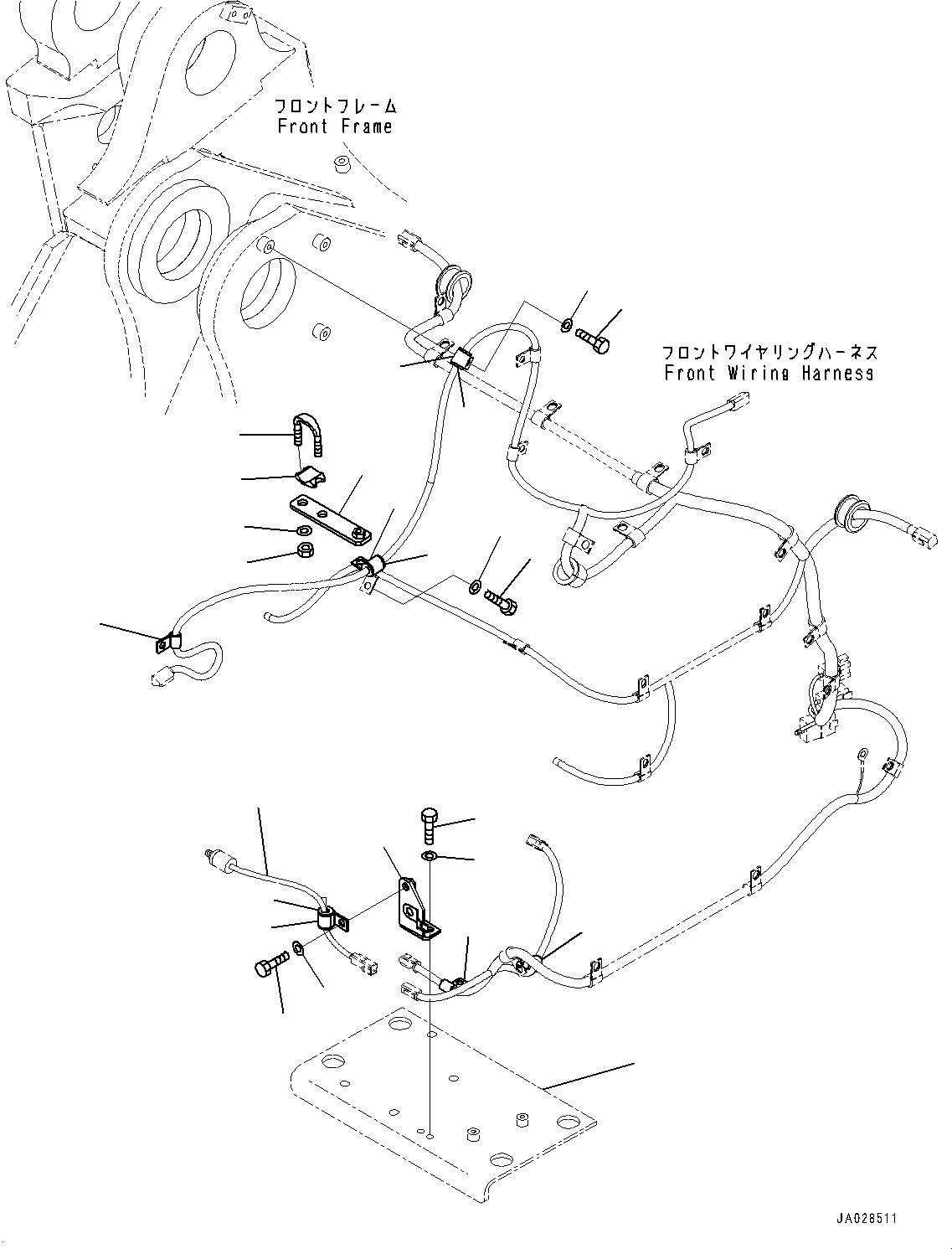 Bracket(Hydraulic Oil Control Valve,Bracket,With ECSS) (421-64-41110) KOMATSU