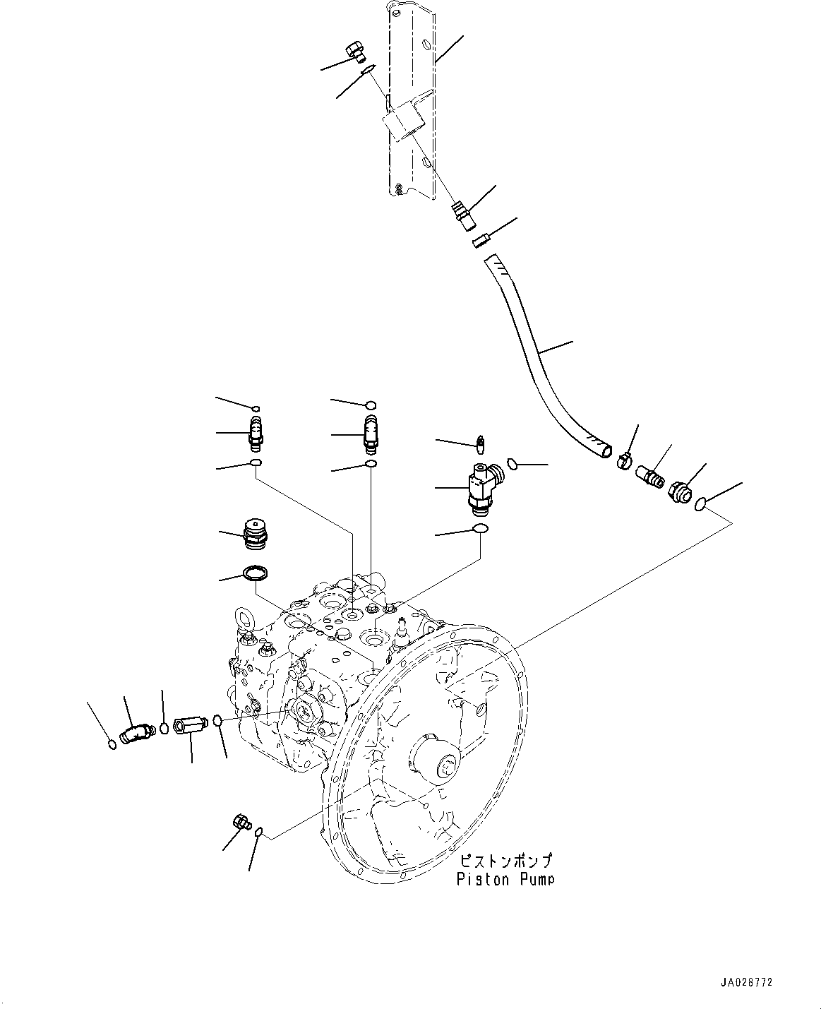 Bracket(Right Side Cover,With Fuel Discernment Sensor) (22B-46-24240) KOMATSU