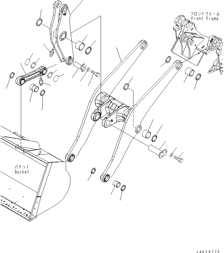 BELL CRANK ASS'Y 421-70-31702 KOMATSU