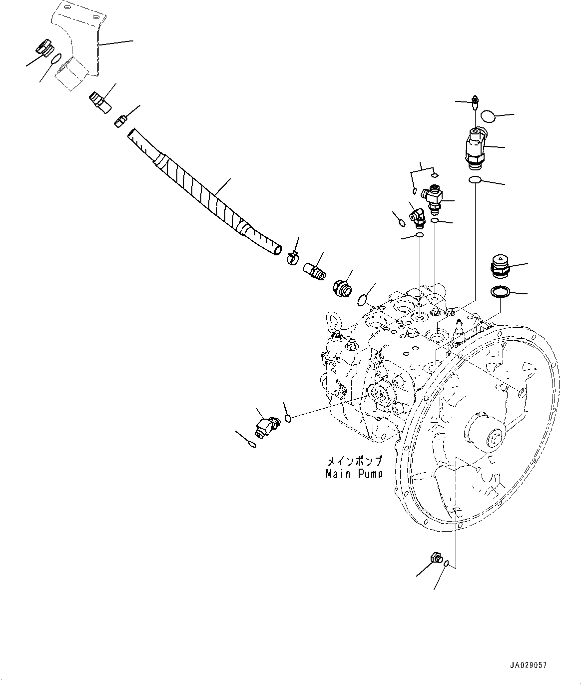 Шланг в сборе 203-62-17850 KOMATSU
