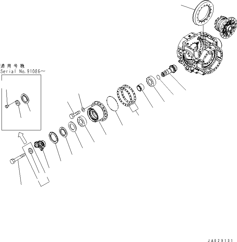 DIFFERENTIAL AS 421-23-31013 KOMATSU