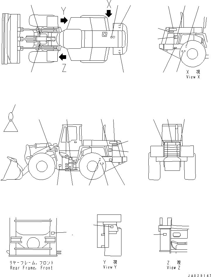 Табличка смазки 423-V00-2131 KOMATSU