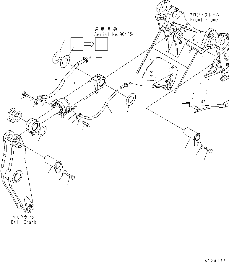 BUCKET CYLINDER GROUP 707-01-XP552 KOMATSU