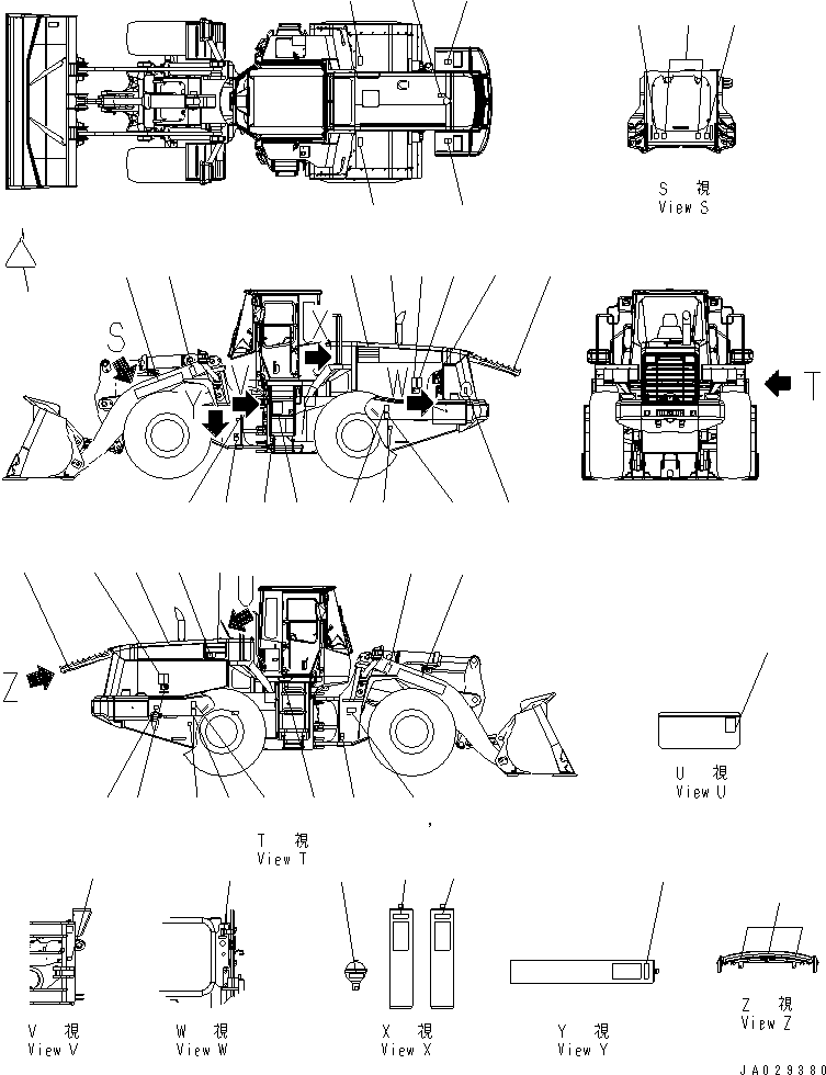 Табличка смазки 421-93-21540 KOMATSU