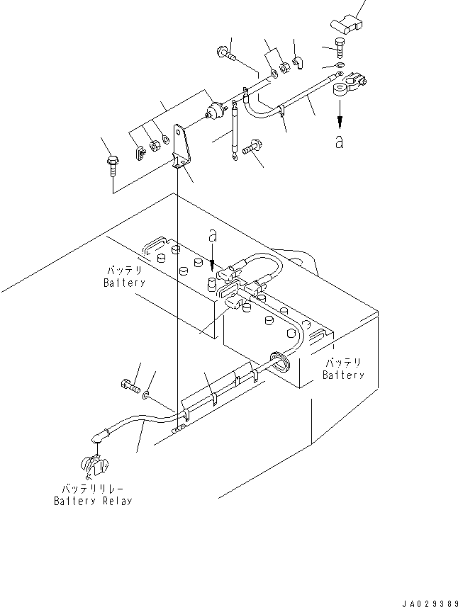 Провод массы 08028-45125 KOMATSU