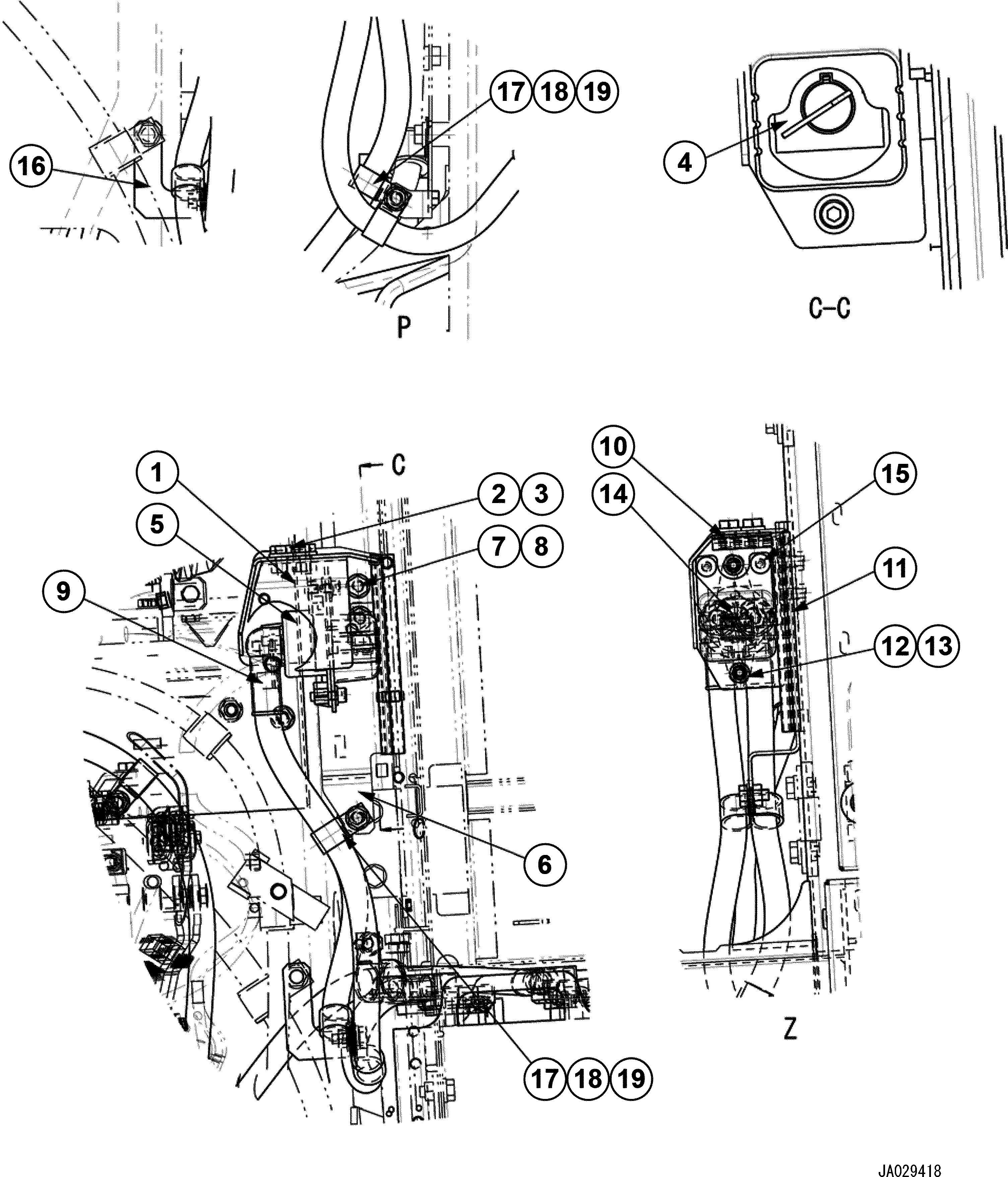 Кронштейн 23C-06-65752 KOMATSU