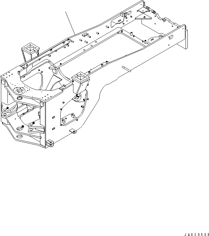 Задняя рама 421-U45-3110 KOMATSU