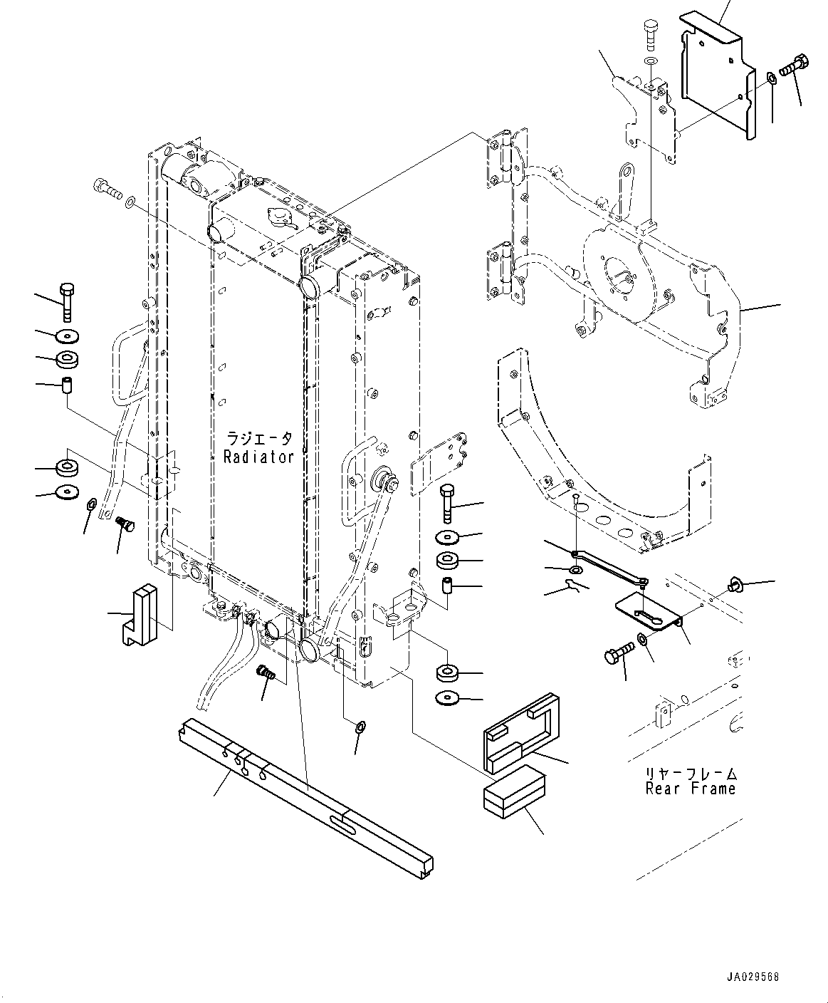 Bracket(Radiator,Fan Related Parts) (417-03-63850) KOMATSU