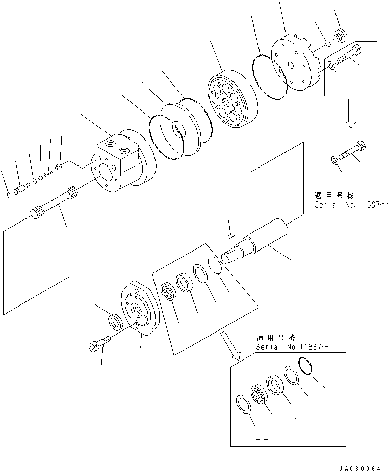 Винт 23B-62-12110 KOMATSU