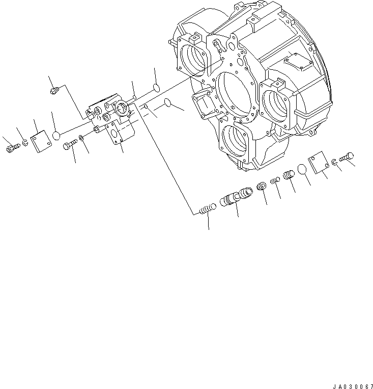 Клапан в сборе 711-73-16600 KOMATSU